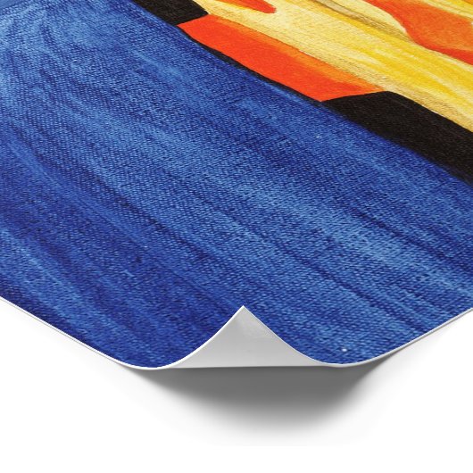 Rainbow Clown Poster (Ecke)