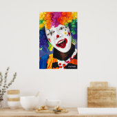 Rainbow Clown Poster (Küche)