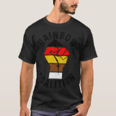 Rainbow Coalition Fred Hampton - Chicagoer Politik T-Shirt (Vorderseite)