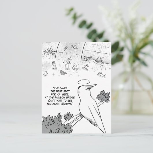 Rainbow-Cockatio Postkarte (Stehend Vorderseite)