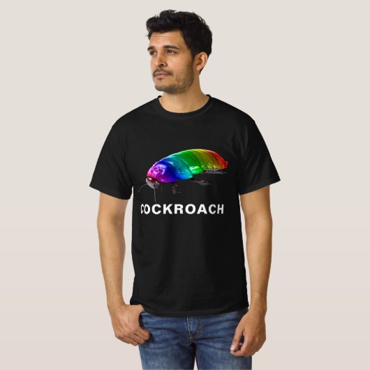 Rainbow Cockroach T-Shirt (Vorne ganz)