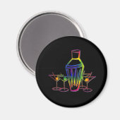 Rainbow Cocktails Magnet (Vorderseite/Rückseite)