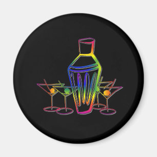 Rainbow Cocktails Magnet