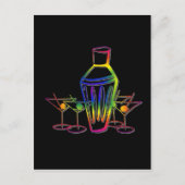 Rainbow Cocktails Postkarte (Vorderseite)