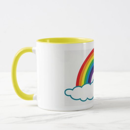 Rainbow Coffee Cup Tasse (Links)