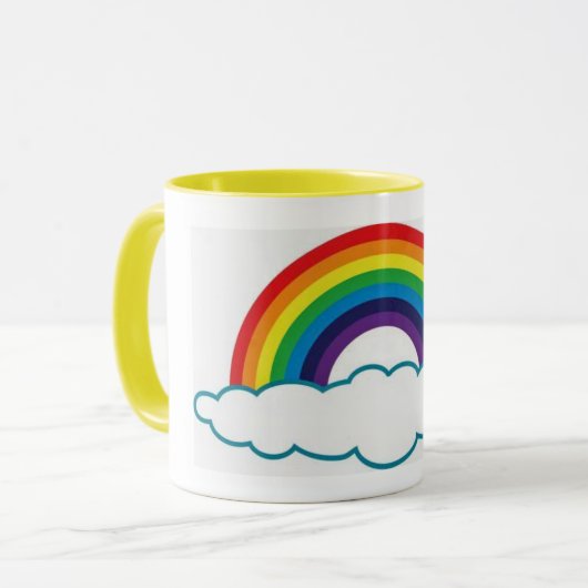 Rainbow Coffee Cup Tasse (Vorderseite Links)