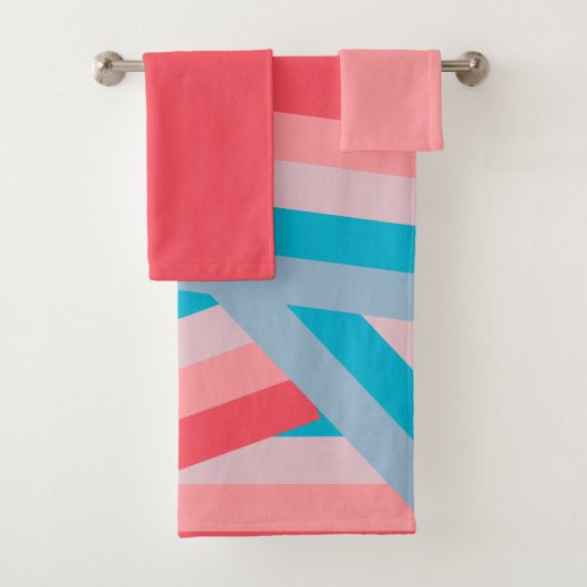 Rainbow Collage Badhandtuch Set (Insitu)