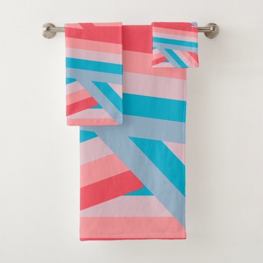 Rainbow Collage Badhandtuch Set (Insitu)