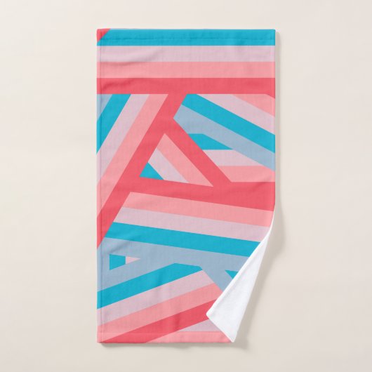 Rainbow Collage Badhandtuch Set (Handtuch)