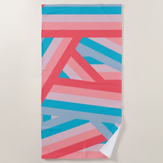 Rainbow Collage Strandtuch (Vorderseite)