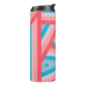 Rainbow Collage Thermosbecher (Nach links gedreht)