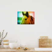 Rainbow Coloed Buckskin Poster (Küche)