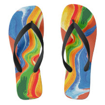 Rainbow Color Abstrakte Wavy Lines