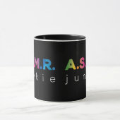 Rainbow color ASMR junkie Black Edition Tasse (Zentrum)