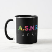 Rainbow color ASMR junkie Black Edition Tasse (Links)