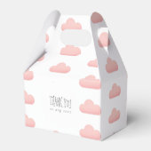 Rainbow Color auf Cloud 9 Elephant Baby Dusche Geschenkschachtel (Rückseite)