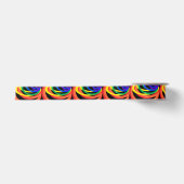 Rainbow Color Crescent Abstrakt Ribbon Satinband (Vorderseite)
