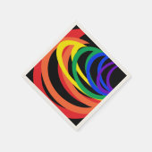 Rainbow Color Crescents Musterpapier Napkins Serviette (Ecke)