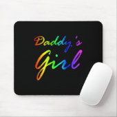 Rainbow Color Daddy's Girl Mousepad (Mit Mouse)
