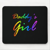 Rainbow Color Daddy's Girl Mousepad (Vorne)