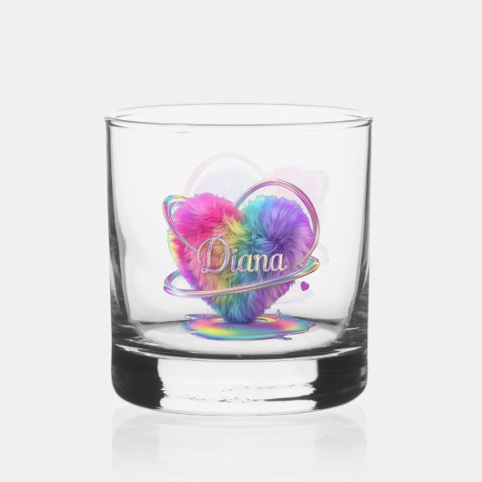 Rainbow Color Design Whiskyglas (Rückseite)