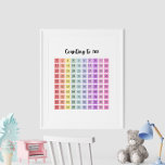 Rainbow Color Educational Counting to 100 Poster<br><div class="desc">Rainbow Color Educational Counting to 100 Poster für Kinder</div>