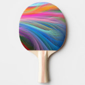 Rainbow Color Feathers Tischtennis Schläger (Vorderseite)