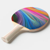 Rainbow Color Feathers Tischtennis Schläger (Vorderseite)