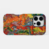 Rainbow Color Flow Art iPhone Hülle (Rückseite (Horizontal))