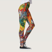 Rainbow Color Flow Art Leggings (Rechts)