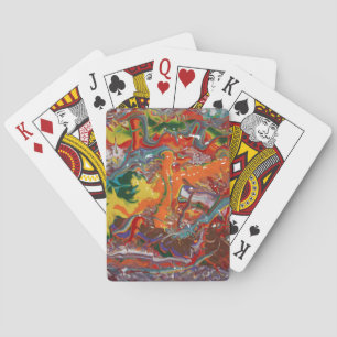 Rainbow Color Flow Art Spielkarten