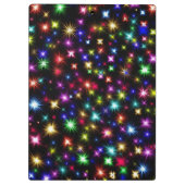 Rainbow Color Glitzern Klemmbrett (Rückseite)