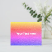 Rainbow Color Gradient Ombre Textur Textur Postkarte (Stehend Vorderseite)