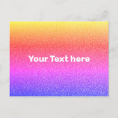 Rainbow Color Gradient Ombre Textur Textur Postkarte (Vorderseite)