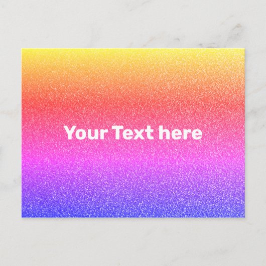 Rainbow Color Gradient Ombre Textur Textur Postkarte (Vorderseite)