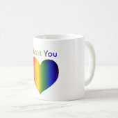 Rainbow Color Heart Kaffeetasse (VorderseiteRechts)