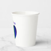 Rainbow Color Heart Pappbecher (Links)