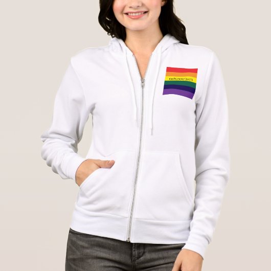 rainbow color hoodie (Vorderseite)