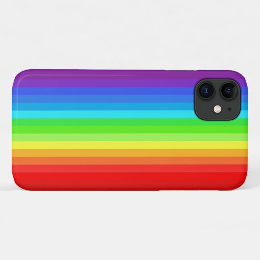 Rainbow Color iPhone Case (Rückseite (Horizontal))