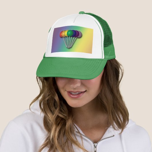 Rainbow Color Lollipops Hat Truckerkappe (Beispiel)