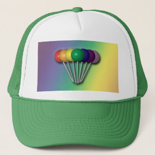 Rainbow Color Lollipops Hat Truckerkappe