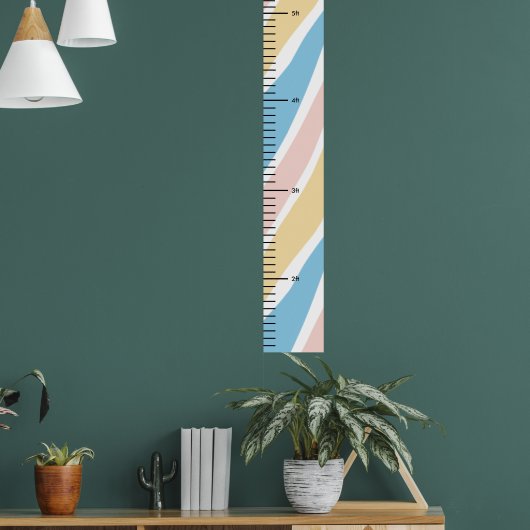 Rainbow Color Niedliches Baby Boy Growth Chart Poster (Wohnzimmer 1)