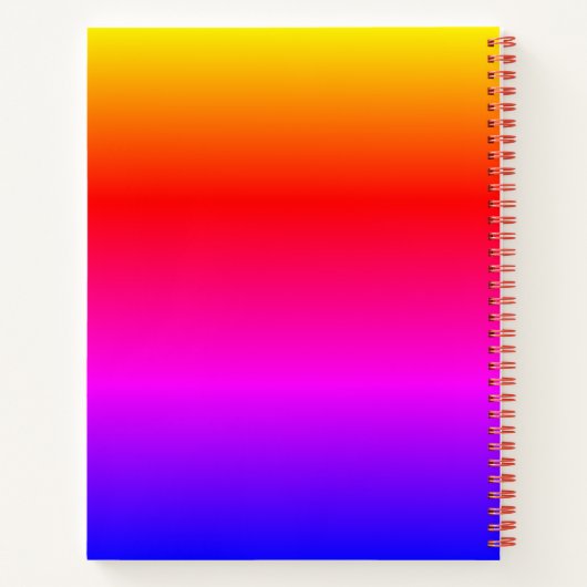 Rainbow-Color-Notebook Notizblock (Rückseite)