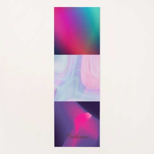Rainbow Color Ökologischer Individuelle Name Yogamatte (Vorderseite)