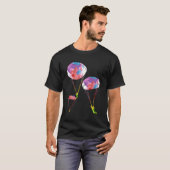 Rainbow Color Parachute Skydiver Skydiver T-Shirt (Vorne ganz)