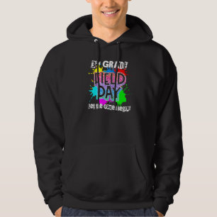 Rainbow Color School of Third Grade Day Splash Hoodie