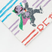 Rainbow Color Sesame Pals Muster Fleecedecke (Ecke)