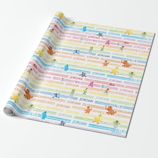 Rainbow Color Sesame Pals Muster Geschenkpapier (Ungerollt)