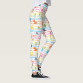 Rainbow Color Sesame Pals Muster Leggings (Rechts)
