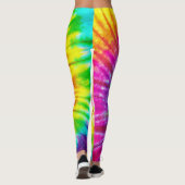Rainbow color spiral pattern leggings (Rückseite)